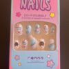 Kids Press-On Nail Art – Cartoon Design Colourful Day + Summer