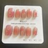 Pink Firework Cat-Eye Press-On Nails