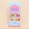 Kids Press-On Nail Art – Cartoon Design Colourful Day + Summer