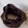 Autumn/Winter Suede-Touch Leopard Print Tote Bag