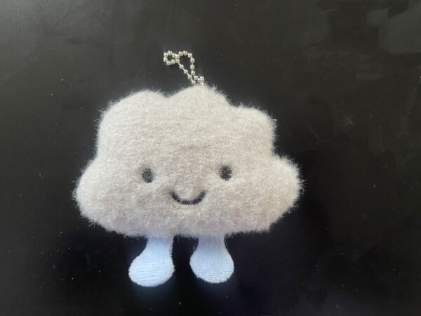 Cloudy buddy -- Plush Charm -- light gray