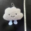 Cloudy buddy -- Plush Charm -- light gray
