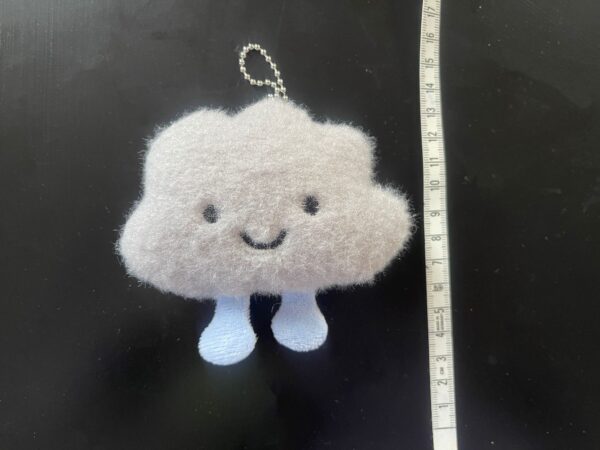 Cloudy buddy -- Plush Charm -- light gray