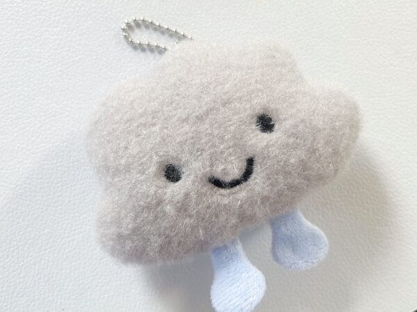 Cloudy buddy -- Plush Charm -- light gray