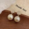 Cubic Zirconia & Imitation Pearl Earrings1 Cubic Zirconia & Imitation Pearl Earrings