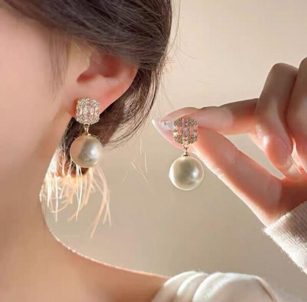 Cubic Zirconia & Imitation Pearl Earrings2 Cubic Zirconia & Imitation Pearl Earrings