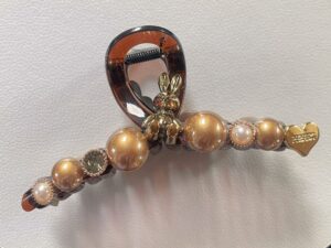 Elegant Beaded Hair Claw Clip