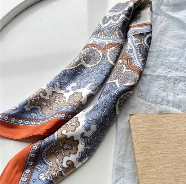 Fashion Orange Vintage Pattern Square Scarf