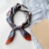 Fashion Orange Vintage Pattern Square Scarf