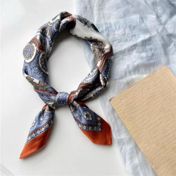 Fashion Orange Vintage Pattern Square Scarf