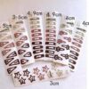 Kids Hair Clips Measurement Milk Coffee Color Kids Hair Clips – Shooting Star Shape (Set of 10)