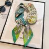 Korean-Style Paisley Fashion Square Scarf (clover)