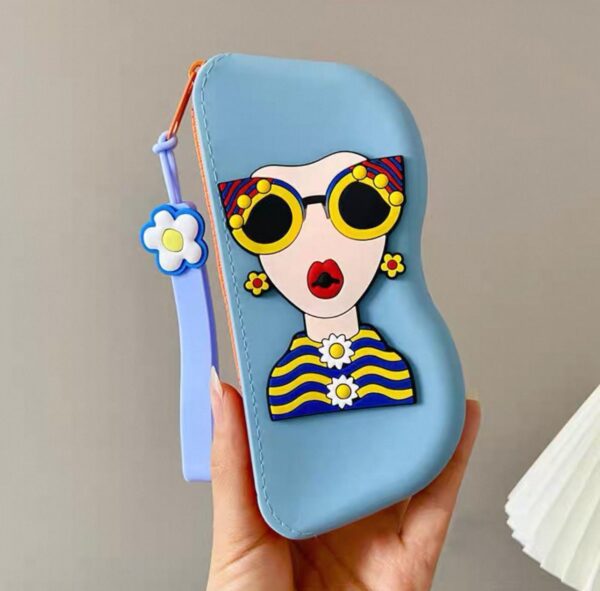Silicone eyeglassess bag (little girl)