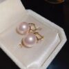 Korean-Style Pink Pearl Earrings